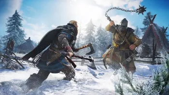 Assassin's Creed Valhalla boj ve snehu