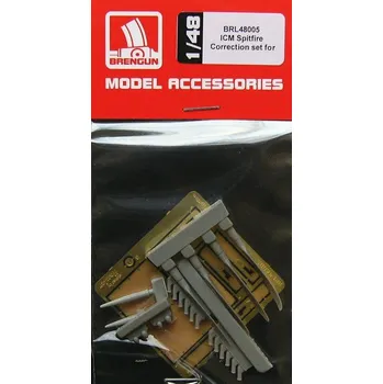 Plastikový model Brengun 1/48 Correction set for Spitfire (ICM)