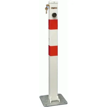 Plotový sloupek Parkovací sloupek sklopný, bílý + doprava zdarma