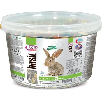 Krmivo pro hlodavce Lolo Pets Basic kompletní krmivo pro králíky 2 kg