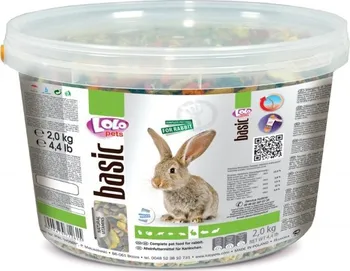 Krmivo pro hlodavce Lolo Pets Basic kompletní krmivo pro králíky 2 kg