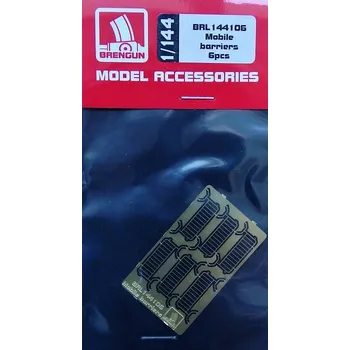 Plastikový model Brengun 1/144 Mobile barriers 6 pcs.(PE set)