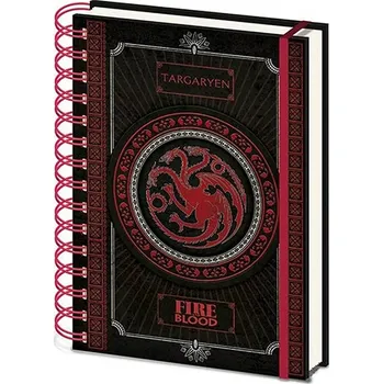 Zápisník Zápisník Game of Thrones - Targaryen A5, kroužkový