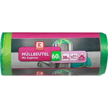 Prací gel K-Classic - PYTLE na ODPADKY 60L STAHOVACÍ 30ks - Německo!