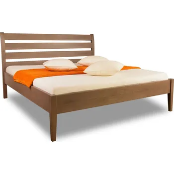 Postel Krajča Manželská postel z masivu Alameda 180 x 220 cm Povrchová úprava dřeva: Bezbarvý lak PUR, Druh dřeva: Buk