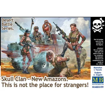 Plastikový model Master Box 1/35 Skull Clan New Amazons (Desert Battle Series)