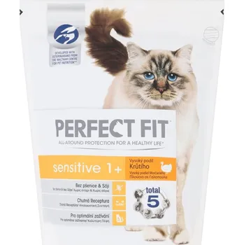Krmivo pro kočku PERFECT FIT Cat Adult Sensitive Turkey 750 g