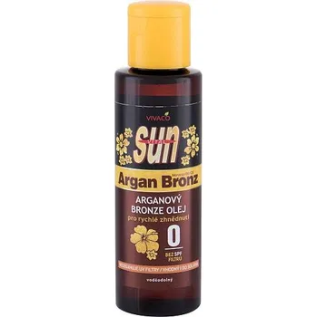 Přípravek na opalování Vivaco Sun Argan Bronz Oil arganový olej pro rychlé zhnědnutí SPF 0 100 ml