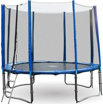 Trampolína GoodJump Trampolína modrá 305 cm + ochranná síť + žebřík + krycí plachta