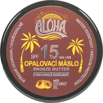 Přípravek na opalování Recenze Vivaco Aloha opalovací máslo s kokosovým olejem SPF15 200 ml
