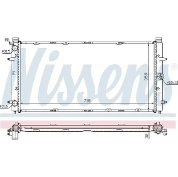Chladič motoru Nissens 65273A