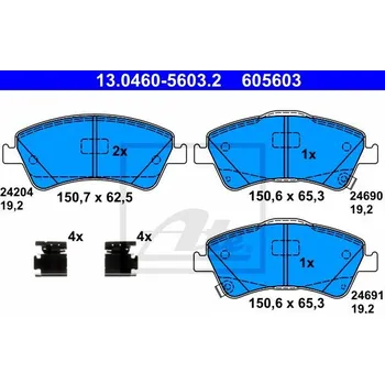 Brzdová destička ATE 13.0460-5603.2