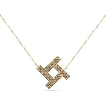 Náhrdelník Náhrdelník zlatý se Swarovski Elements Sol NGFMP4GSGS Golden Shadow