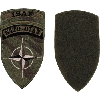 ARMÁDNÍ ORIGINÁL Nášivka NATO OTAN ISAF polní bojová originál velcro