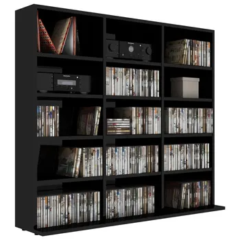 Policová skříň vidaXL Skříňka na CD 15 polic