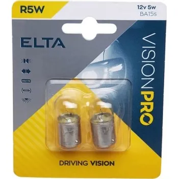 Autožárovka 12V 5W Ba15s, Elta, blistr (2 ks)