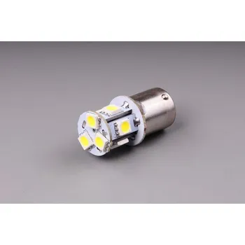 Autožárovka žárovka LED 24V 5W BA15s čirá 8xSMD