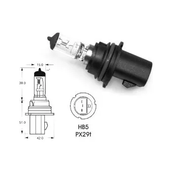 Autožárovka 12V HB5 65-55W PX29t, Elta
