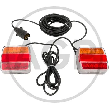 Zadní světlomet LED zadní světla s magnetem, délka kabelu 12 m, světla k přívěsu