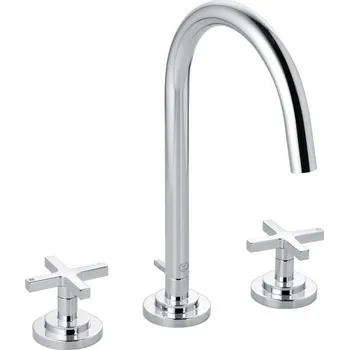 Vodovodní baterie Nova Fonte Classic - tříotvorová umyvadlová baterie, s odpadovou soupravou 201430520