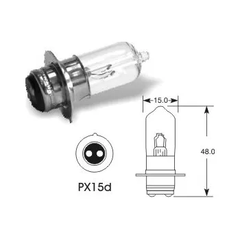Autožárovka 12V 25-25W halogen PX15d, Elta