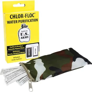 Dezinfekce pitné vody Armáda U.S. Chlor-Floc tablety do vody 30 ks
