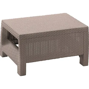 Zahradní stůl DEOKORK Zahradní ratanový stolek CORFU (cappuccino)