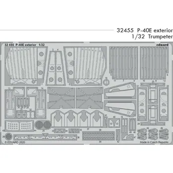 Plastikový model Eduard 1/32 P-40E exterior (TRUMPETER)