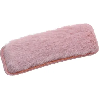 Růžová chlupatá sponka do vlasů - 3*7,5cm