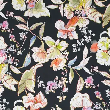 Šatovka černá, zeleno-červené květy, š.145