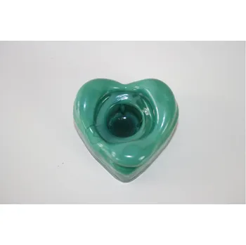 Svícen Svícen srdce z malachitového skla (JADE)