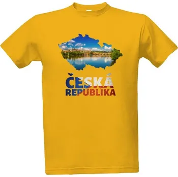 Pánská móda Tričko s potiskem Česká Republika stát 3 pánské