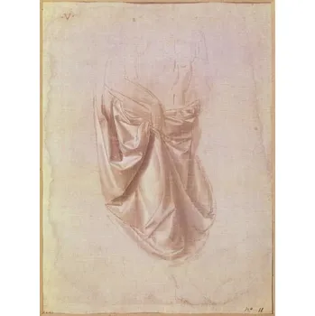 Plakát Plakát, Obraz - Drapery study, Leonardo da Vinci