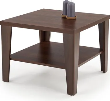 Konferenční stolek Halmar Manta 70 x 70 x 54 cm tmavý ořech