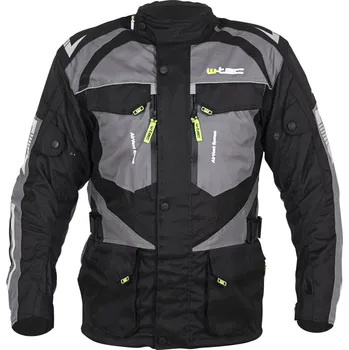 Moto bunda W-TEC Pánská moto bunda Burdys Evo černo-šedá - 4XL