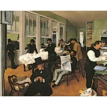 Plakát Plakát, Obraz - The Cotton Exchange, New Orleans, 1873, Edgar Degas