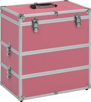 Kosmetický kufr vidaXL kosmetický kufřík růžový