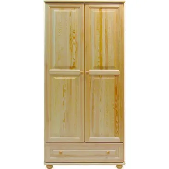 Šatní skříň Max-i Šatní skříň ze dřeva policová CHRISTIANSEN NORE Zvolte barvu:: moření dub, Šířka: 80 cm