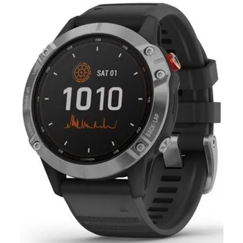Chytré hodinky Garmin Fenix 6 Solar Silver/Black Band