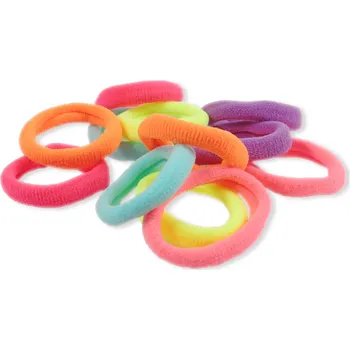 Gumičky do vlasů, mix barev, 12 ks