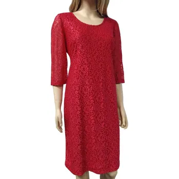 Dámské šaty Dámské krajkové šaty - červené - vel. 42/44