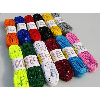 Tkaničky do bruslí voskové 270cm, 270cm, Růžová