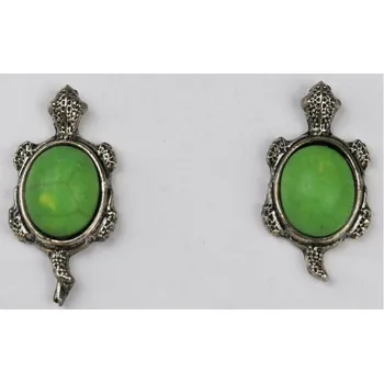 Náušnice UNI Náušnice želva Barva: zelená