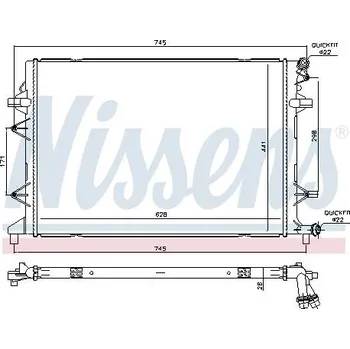 Chladič motoru Nissens 65340