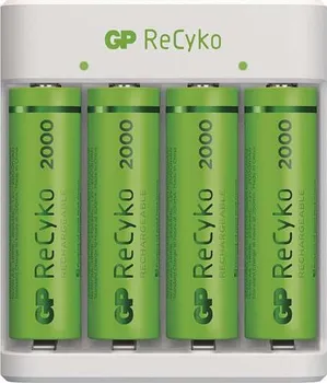 nabíječka baterií GP Eco E411 + 4× AA GP Recyko 2000 (1604841110)