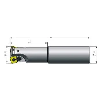 Fréza CeraTec-Tools Ø35 Čelní HFM vysokorychlostní fréza pr35mm 3x zub CT-HFMT09 D35-32Z/3T