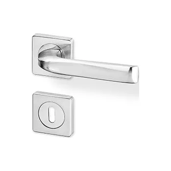 Dveřní kování Dveřní kování MADRID R HR efekt nerez KK (Dveřní rozetové kování MADRID R HR efekt nerez KK, vhodná pro interiér, pro dozický (obyčejný), cylindrický (fab) zámek, nebo s uzamykací páčkou na WC.)