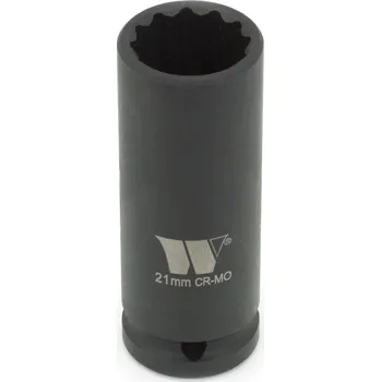 Gola hlavice Hlavice nástrčné 1/2", 12 hran, 38 mm, délka 75 mm, CrMo, Welzh (Welzh Werkzeug)