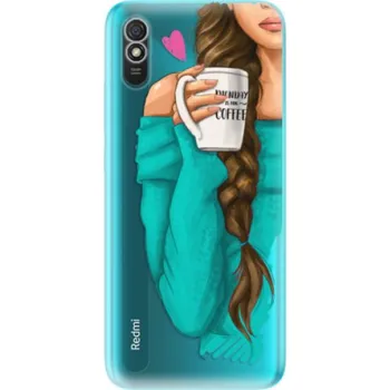 Pouzdro na mobilní telefon Odolné silikonové pouzdro iSaprio - My Coffe and Brunette Girl - Xiaomi Redmi 9A