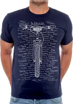 Pánské tričko Cycology Bike It List Navy XL